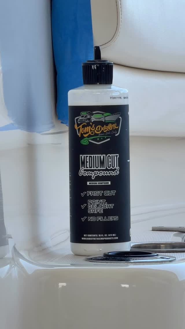 Bring your boat back to life
with Tom’s Detailing Medium Cut Compound.
Cut oxidation, remove scratches, restore deep shine
and make your gelcoat look like new again.
Used by professionals every day.
Order now: tomsdetailingproducts.com
#boatdetailing #detailingproducts #mediumcompound