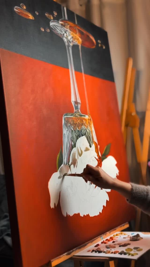 Oil painting process…
This #cocktail painting will be part of a show in April in Austria. A group show about #blooming #flowers.
One of the best and biggest contemporary art gallery from Austria 🇦🇹
Can’t wait to see my paintings there 🥰
#oilpainting #fineart