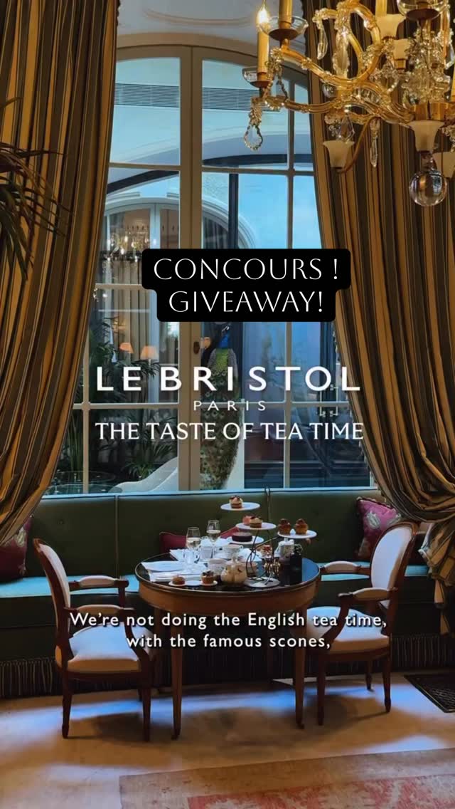 đ«đ· âš CONCOURS - UN TEA TIME POUR DEUX AU đBRISTOL PARIS âš
Paris est la capitale europĂ©enne oĂč le thĂ© se vit sous toutes ses formes.
Nous avons demandĂ© Ă MarĂa Kockmann @mariadelsur , fondatrice du Paris Tea Festival, quel tea time de palace elle prĂ©fĂ©rait Ă Paris.
Son choix : le Café Antonia, au Bristol Paris @lebristolparis
Pour vous faire dĂ©couvrir ce coup de cĆur, nous vous offrons un tea time pour deux dans cette adresse emblĂ©matique du Faubourg Saint-HonorĂ©.
đ Pour participer
đČ Suivre @paristeafestival
đŹ Identifier la personne avec qui vous aimeriez partager ce tea time
đŁ Partager ce post en story
âŸïž Mentions illimitĂ©es
đïž Participation jusquâau 21 mai inclus
đ© Le gagnant sera annoncĂ© ici et contactĂ© par DM
âïž Pour les visiteurs venant de lâĂ©tranger ou de province, nous ferons en sorte que la date puisse coĂŻncider avec votre sĂ©jour Ă Paris.
đ€ Aucune collaboration ici.
Simplement lâenvie de vous faire dĂ©couvrir une belle adresse parisienne.
âš Ă vos claviers !
Crédit vidéo @lebristolparis
đŹđ§ âš GIVEAWAY - A TEA TIME FOR TWO AT đLE BRISTOL PARIS âš
Paris is the European capital where tea can be experienced in all its forms.
We asked MarĂa Kockmann @mariadelsur founder of the Paris Tea Festival, which palace tea time she prefers in Paris.
Her choice: Café Antonia at Le Bristol Paris.
To let you discover this favourite, we are offering a tea time for two in this emblematic address on the Faubourg Saint-Honoré.
đ How to enter:
đČ Follow @paristeafestival
đŹ Tag the person you would love to share this tea time with
đŁ Share this post in your story
âŸïž Unlimited entries
đïž Enter until 21 May inclusive
đ© The winner will be announced here and contacted by DM
âïž For visitors coming from abroad or from other regions of France, we will do our best to make the date fit your stay in Paris.
đ€ This is not a collaboration.
Simply a heartfelt wish to share a place MarĂa truly loves.
âš Ready, set, comment!
#paristeafestival #ptfouiouiouiđ„ #lebristolparis