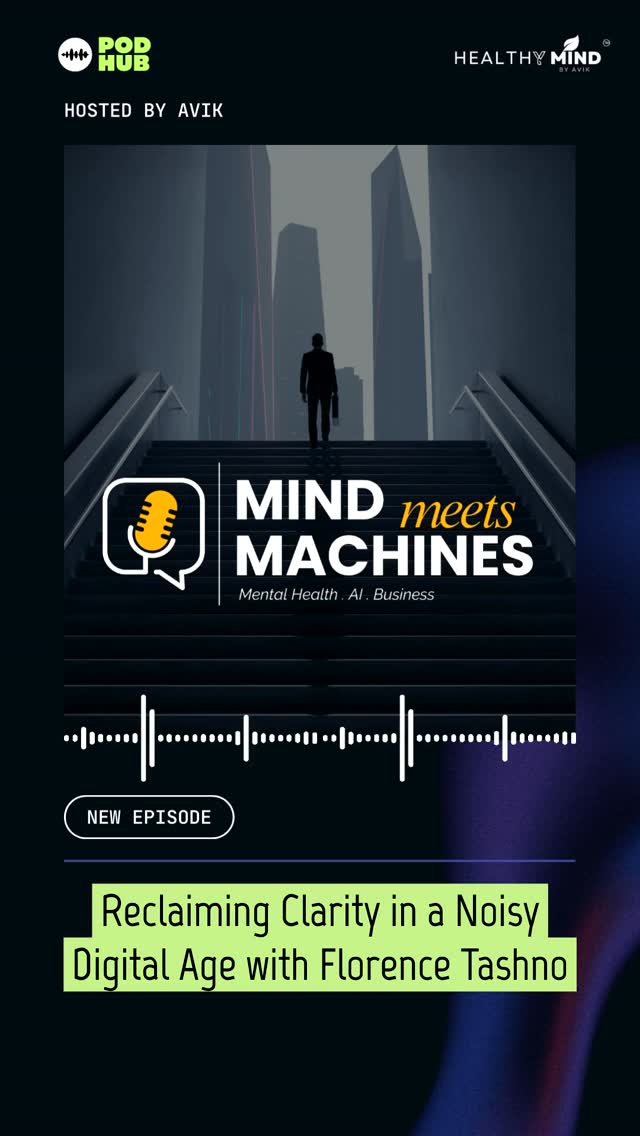 🧠 Reclaiming Clarity in a Noisy Digital Age with Florence Tashno — Live Now
Here's something nobody in tech likes to admit:
The most advanced algorithm in existence is still inside your head.
And yet we're outsourcing our thinking, our decisions,
even our emotions to machines that don't feel a thing.
This episode asks the question we keep avoiding:
What do WE lose when we let the machine take over?
Tune in. Think deeper. Stay human.
🎧 Full episode → https://play.headliner.app/episode/32404427
Mind Meets Machine | Healthy Mind by Avik™
#MindMeetsMachine #HumanVsAI #ConsciousTech
#AIEthics #MentalHealthInTheDigitalAge #podmatch #healthymindbyavik