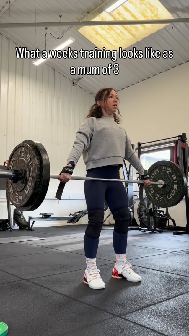 Just out here trying to get as strong and powerful as possible to keep up with my 3 boys.
Oh and make it to a national competition to prove anyone who works hard enough and sticks to the plan can achieve what they set out to.
Is fitting training in a challenge around 3 kids and running a business? Yes. But it’s a priority. I am a better person/wife/mother when I train. Do I love the way it makes me feel physically? Yes. But I also love the way it makes me feel mentally.
Find a form of exercise that you love and enjoy the process.
If you need help with that I’m here for 1:1 Personal Training, Weigifting Coaching, Classes and online programming. There’s something for everyone!
#longgametraining #hungerford #newbury #weightlifting #strongmum