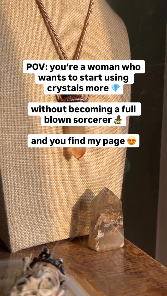 A crystal talisman is the perfect effortless way to invite crystal healing into your life -
Supporting your intentions and supercharging your manifestations -
Whilst looking absolutely stunning, too 😍
Every talisman is handmade, one of a kind, and Reiki-blessed to serve it’s owner 🙌
Accessible healing + manifestation is at the heart of everything I do here -
Your talisman will act as a daily reminder of your power, your strength, and your ability to manifest your dreams ✨
Follow me @coppermyst if this is a bit of you 💎📿💃