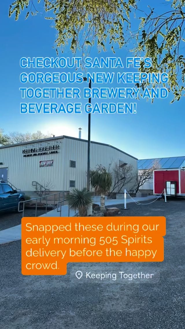 We are so excited to welcome Keeping Together to Santa Fe! They are one of our newest partners serving 505 Spirits! Wife and husband owned small local business, like us. ❤️❤️
#nmtrue #nmlocalbusiness #nmbrewery #nmlocal #nmsunshine