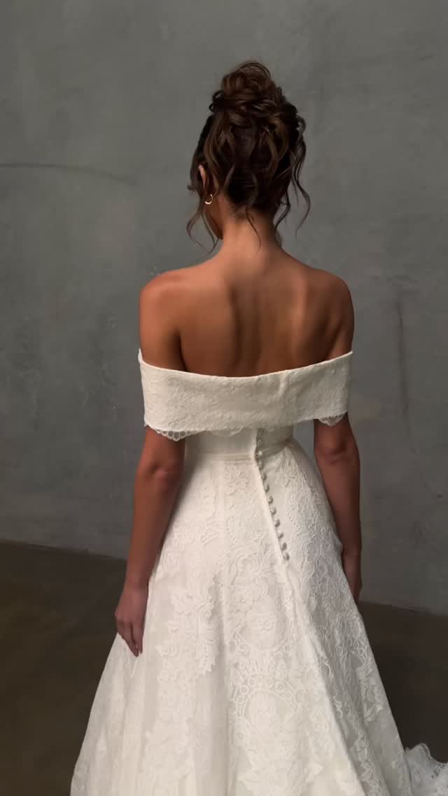 She's that classic lacy moment you've been dreaming about and now she's here...
The Gracie Gown is a timeless lace design featuring a delicate lace overlay atop layers of organza and lightweight Mikado satin for subtle structure and softness.
.
.
#designingtheday #wedding #bridal #fyp #reels