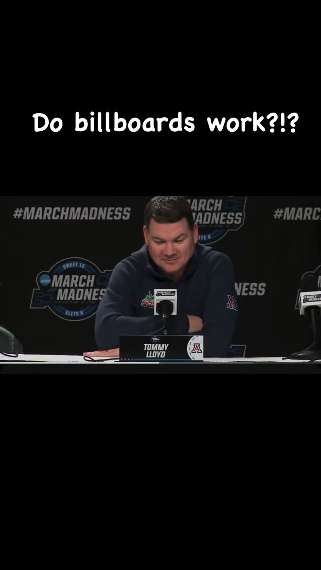 Do billboards work?!? @rafilawgroup getting a shout out from Tommy Lloyd! Happy to get your message out @rafilawgroup ! Bear Down!!