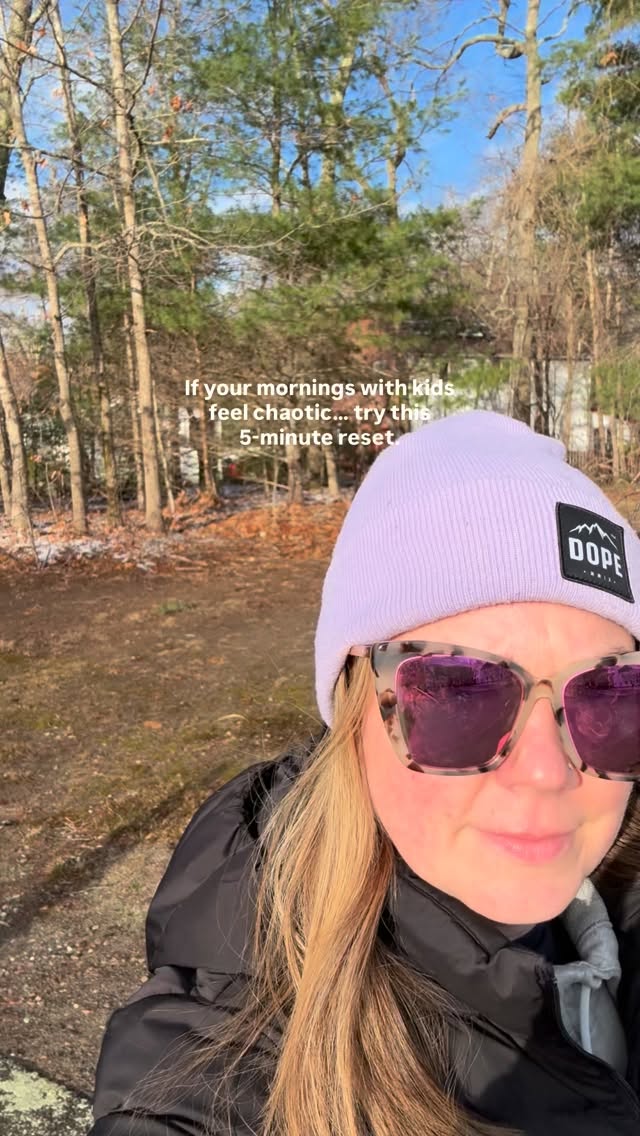 Kids mirror the emotional environment of the home.
When mornings feel rushed and stressed, their nervous systems react.
Slow your breathing.
Lower your voice.
Move a little slower.
Calm is contagious.
Save this for the next school morning.