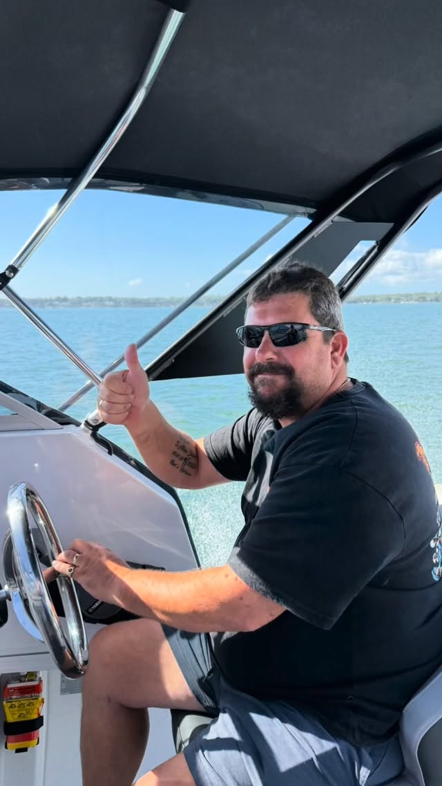 Congratulations Damian on your new Horizon plate boat - Time to “Getaway”. One of best bits of the job, on water handover’s, we didn’t want to come back. With a load of great gear , Yamaha 150hp, Dunbier Alloy Trailer, Savwinch, Lowrance Sounder, Deck Armour Flooring, GME VHF. Awesome setup for those overnight trips. Call 3186 5270 to look at a Horizon Plate Boat. #marinecareqld #yamahaoutboardsaustralia #99problems #dunbiertrailers #horizonboats