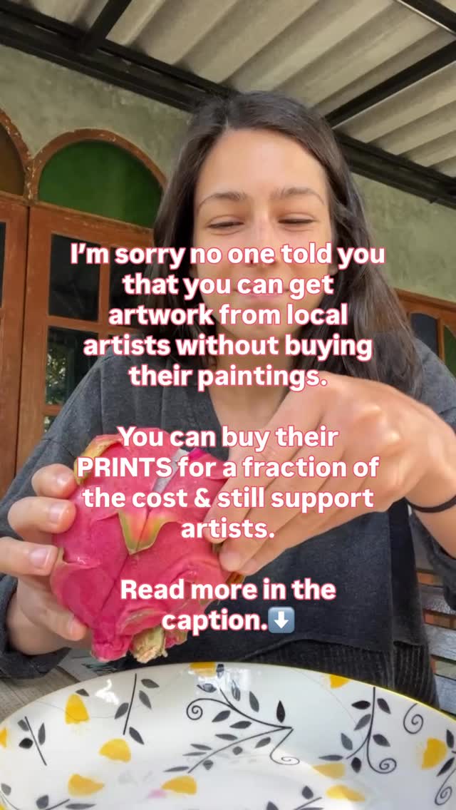 🤭Everyone just assumes they can’t afford original art but the truth is that everyone can afford prints for a fraction of the cost!
👉If I were decorating a home right now here’s what I’d do:
🎨Browse artists on IG
🎨Buy up their prints
🥂Drink prosecco while I mix and match around the house!
Then start buying furniture and throw pillows that coordinate with the artwork.
✨It doesn’t have to cost a fortune to have original art in your home and support artists while you’re at it!✨
👉👉👉Pssssst: I’m releasing my first Print Collection on March 26 and subscribers get 15% off for the first 48 hours. Comment PRINTS to get the discount!
#appalachianartist #printcollector #howtodecorateyourhome #howtodecoratewithart #wallartprint