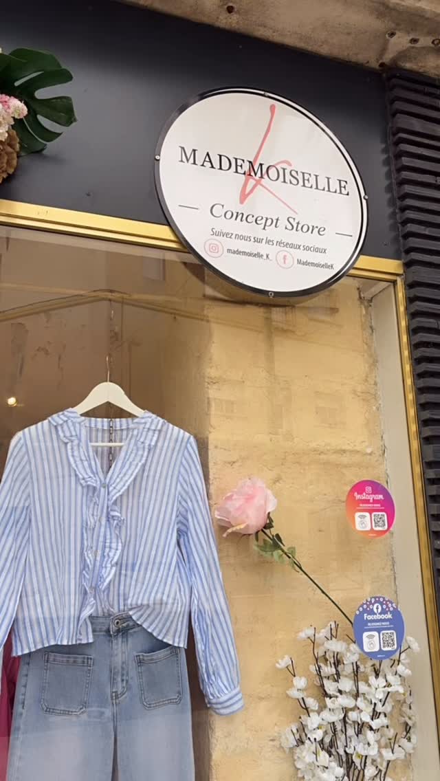 nouvelle vitrine-Noyveau merch❤️ Ça se passe comme ça chez Mademoiselle K. On bouge, on crée bref on s'ennuie pas .#mademoiselleksigean #newcollection #modefemmes #inspilooks