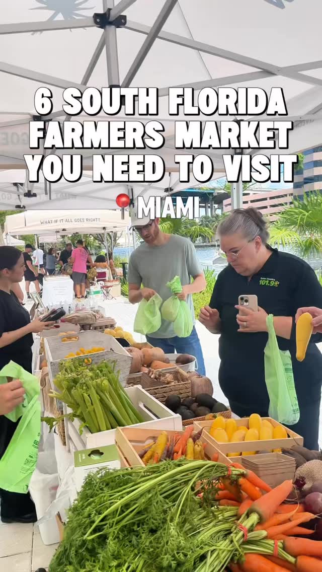 6 Must-Visit Farmers Markets in Miami 🛍️🌿
Flow Farmer’s Market Brickell @livelifeinflow 🥕✨
Fresh finds, local vendors, and a vibrant Sunday market right in the heart of the city
📍 275 SW 6th St, Miami, FL
🕘 Sundays, 10:00 AM – 3:00 PM
Cauley Square Farmer’s Market 🍯🌿 @the_farmers_market_miami
A charming, historic spot filled with handmade goods, fresh produce, and cozy vibes
📍 22400 Old Dixie Hwy, Miami, FL
🕘 Sundays, 10:00 AM – 4:00 PM
Village Art Plaza Farmers Market 🎨🥬 @cityofsunrise
A lively community market blending local art, culture, and fresh farm goods
📍 2240 NW 68th Ave, Sunrise, FL
🕘 Saturdays, 9:00 AM – 2:00 PM
Zoo Miami Farmers’ Market 🐾🍊 @zoomiami
A fun, family-friendly market experience with fresh eats and unique finds inside the zoo grounds
📍 Zoo Miami, Southwest 152nd Street, Miami, FL
🕘 Weekends, 10:00 AM – 5:00 PM
Doral Seasonal Farmer’s Market 🌽☀️ @cityofdoral
A seasonal favorite featuring fresh produce, local treats, and outdoor community vibes
📍 3005 NW 92nd Ave, Doral, FL
🕘 Saturdays, 9:00 AM – 2:00 PM
West Miami Farmers Market 🌼🥬 @cityofwestmiami
A laid-back neighborhood market perfect for fresh picks and a relaxing morning stroll
📍 Cooper Park, 5751 SW 16th St, Miami, FL 33155
🕘 Dates vary, 9:00 AM – 2:00 PM
Support local farmers. Shop fresh. Save this list for your next Miami market stroll 🌞
#miamifarmersmarket #shoplocalmiami #supportlocal #miamievents #farmersmarketfinds
