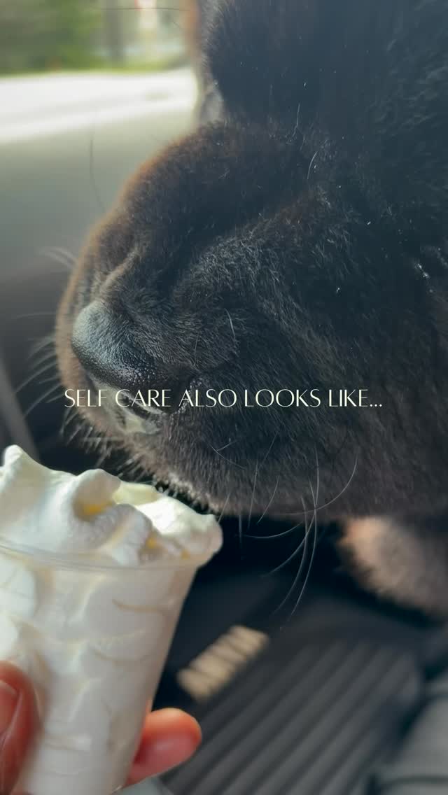 Self care isn’t just baths & candles… it’s spoiling your fur babies🍦, ramen & NY pizza 🍜🍕, concerts 🎶, wine with friends🍷, adventures ✈️, and a little sweat 💪🏾:
Self care are the things you love and bring you joy 🌿✨ #selfcarelifestyle #foodieadventures #petlovers #wellnessandjoy #travelandlife