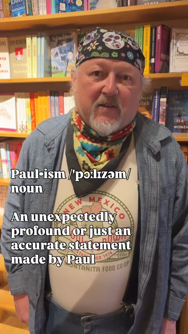 Paulism of the day: "Just because a thought passes through your mind doesn't mean it's your thought or that it's true."