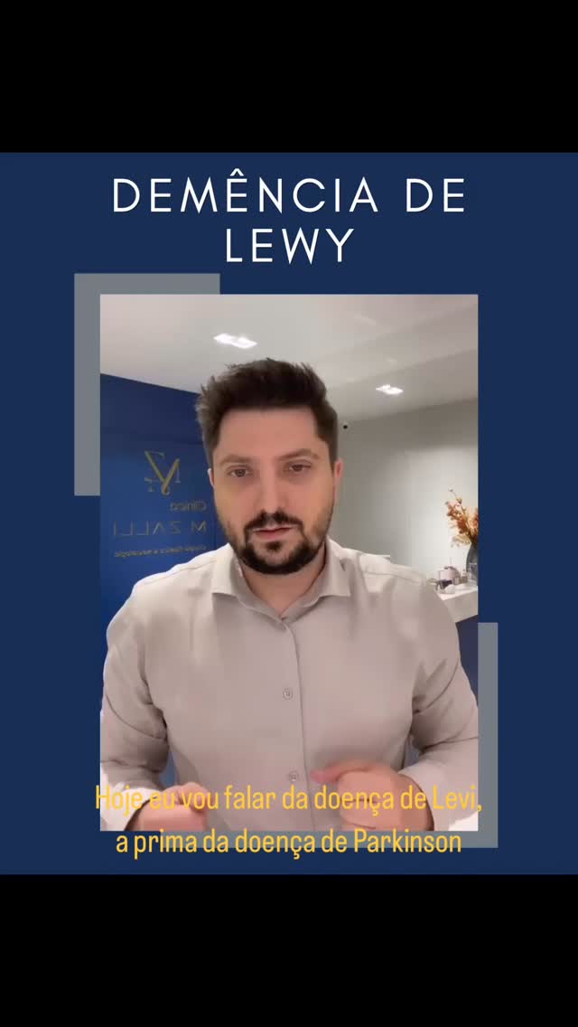 A doença de Lewy é uma condição neurológica parecida com doença de Parkinson, alguns sintomas são comuns como: rigidez, tremor de extremidades geralmente assimétrico e lentificação motora. Pacientes com Lewy apresentam ainda esquecimentos e alucinações, além de oscilarem ao longo do dia momentos de mais lucidez com momentos de confusão mental e sonolência. O importante é o diagnóstico precoce sempre, Dr Marcelo Zalli - neurologista em Balneário Camboriú no vídeo acima explica mais da doença. #drmarcelozallineurologista #neurologista #parkinson #doençadelewy #neurologistabalneariocamboriu