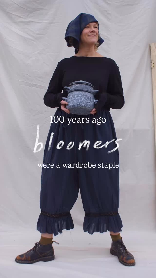 So we’ve decided to bring them back with our own Chaos take on this classic garment!
From their peak in 1851 when worn and written about by Amelia Bloomer to their evolution as an undergarment in the early part of the 20th century, Bloomers have had many different faces over 200 years. Our versions are made in lightweight cotton voile so they are perfect for layering but still substantial enough to be worn alone. With a gathered frill, lace and drawstring details they are practical, pretty and exactly what a versatile wardrobe needs.
Explore on our website via the link in the bio. Every order will be cut, stitched, packed and posted from our studios in England 🤍