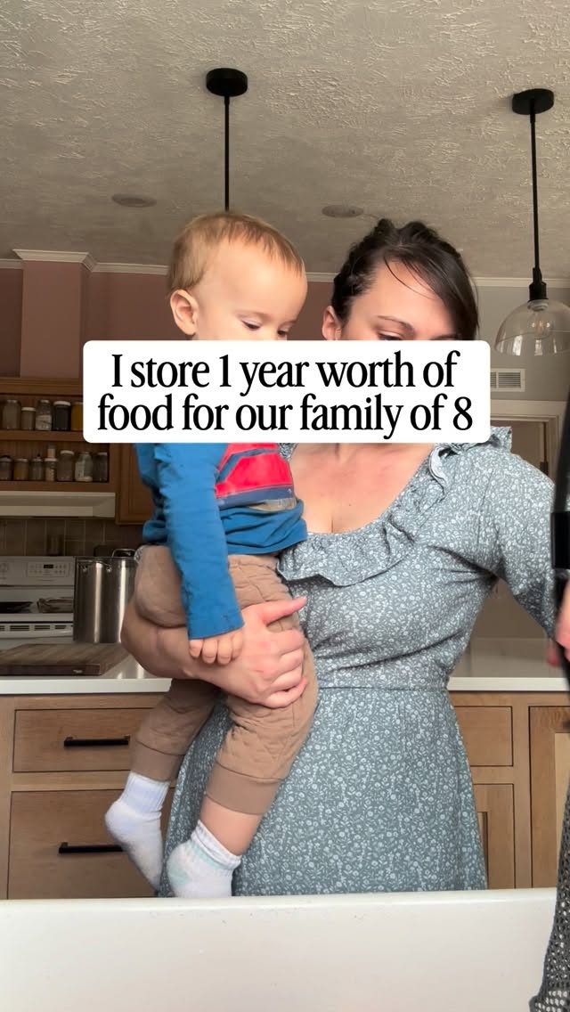 “How do you afford to store this much food?”
& I want to answer it honestly, because I think sometimes it can feel out of reach when you’re seeing the end result and buckets of food.
We didn’t go out and buy a year’s worth of food all at once, this was built little by little over time.
Some months it looked like extra bulk order while other months it was just adding an extra item or two to whatever was on sale at azure or Naturally a deal.
We focus on simple ingredients instead of convenience foods, which helps stretch our budget a lot further & buying in bulk quantities (usually) lowers the cost per pound
We also buy fruit in bulk and I’ll preserve that into jam, fruit leather and pies.
Last, and I hope this doesn’t sound stuck up😅 we also made this a priority for our family. We pack food when we go out, we don’t go out to eat much at all, we choose to try and use the food we have first. Being self employed has made us very aware a set paycheck doesn’t come every month.
But I also know there are seasons where there isn’t extra, and I never want this to come across as all or nothing.
Sometimes it really does just look like an extra can or two set aside when you’re able, trading with a farm for something, growing a lot of one item to can it up and set it aside.
It adds up over time 💛
If you want to know where we buy in bulk, comment BULK and I’ll send you the link
#homestead #fromscratch #farmlife #bulk #pantry