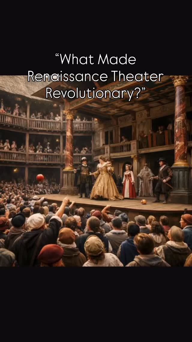 🎭 What Made Renaissance Theater Revolutionary?
The English stage was never the same after the late 1500s.
Here’s why:
1. Permanent Playhouses
Before this era, plays popped up in courtyards, inns, or wherever a crowd could gather. Then came The Theatre (1576), The Curtain, and the legendary Globe built just for live performance. For the first time, actors had a home, and theater became a destination.
2. Professional Actor Troupes
Troupes like the Lord Chamberlain’s Men and Admiral’s Men made acting a full-time gig. They were trained, organized, and often protected by royal patrons. This gave birth to celebrity actors (like Richard Burbage) and long-running shows.
3. Blank Verse Took Center Stage
Out with rhyming couplets, in with blank verse(unrhymed iambic pentameter). This made dialogue more natural and dramatic.It gave playwrights rhythm without sounding forced.
4. Bold New Themes
These plays explored:
Death & revenge (Hamlet)
Power & politics (Macbeth)
Forbidden love (Romeo & Juliet).
The stage became a mirror for society’s hopes, flaws, and firestorms.
✨ The Renaissance gave us plays and redefined what theater could be.
💬 Which innovation do you think had the biggest impact?
Comment below 👇!
#RenaissanceTheater
#TheaterHistory
#PerformingArts
#Renaissance
#Drama