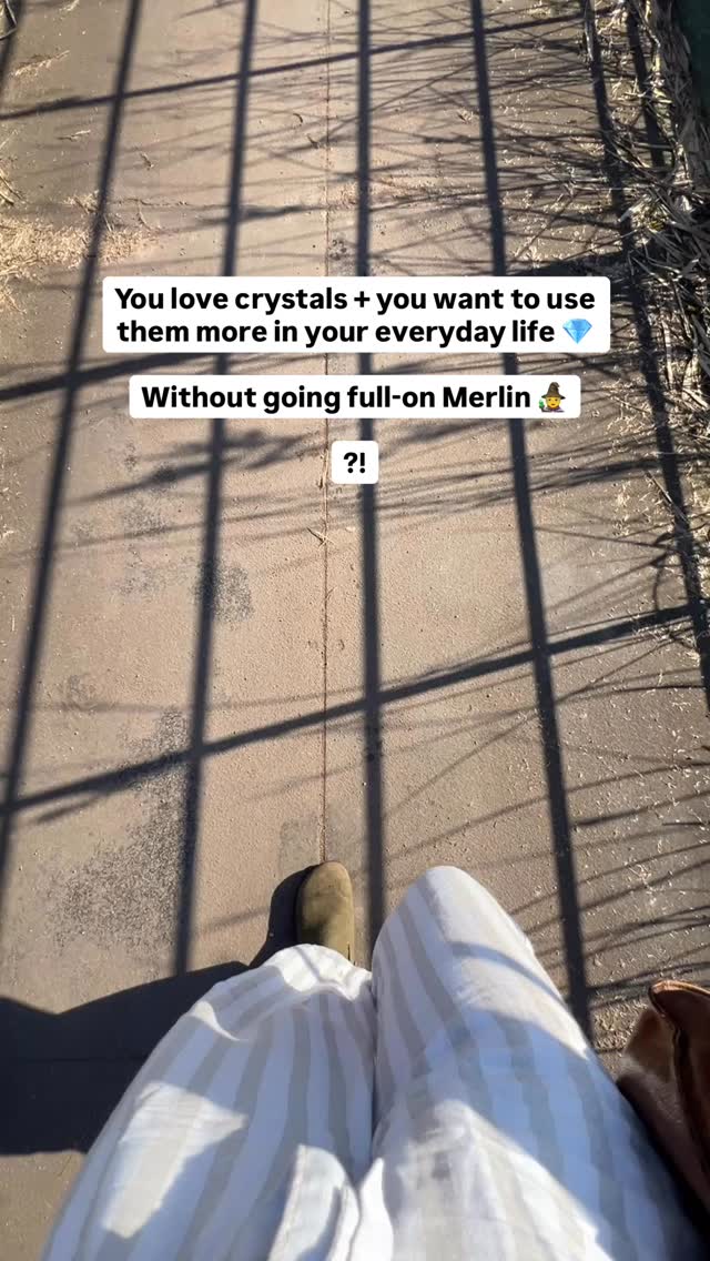 You bit of a closet-witch?
Or, like me, you just don’t have time to go full on Merlin 🧙with meditations and crystal grids and spells -
Either way - I’ve got you covered! 🥰
A crystal talisman is the perfect way to actually USE your crystals ✨ wearing them everyday to support your highest good 🔥
My handmade, Reiki-blessed creations don’t just look gorgeous -
They’re here to support your healing, elevate your intentions, and help you manifest your desired reality 🙌
Drop me a 💎 if you’re ready to use some crystal magic to align with your next level self👇