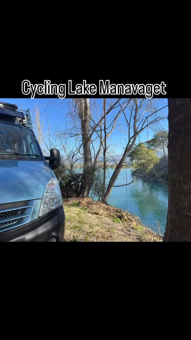 We had two nights parked at the side of the Panorama Restaurant overlooking the lake being looked after by the owner Ramadan and lovely bike ride around the lake.