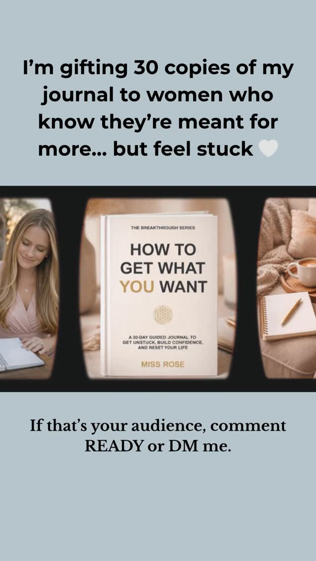 There was a time I felt completely stuck.
Not because I was lazy, but because I didn’t know what I actually wanted.
Everything changed when I started writing things down differently.
That’s why I created this journal and now I want to share it 🤍
I’m gifting a limited number of copies to creators�who want to inspire women to get clear, build confidence, and take action.
If that’s you:�Comment CLARITY or DM me 🤍
You never know who needs this.
#journalideas #HealingJourney #PersonalGrowthTools #JournalHealing LevelUpLife