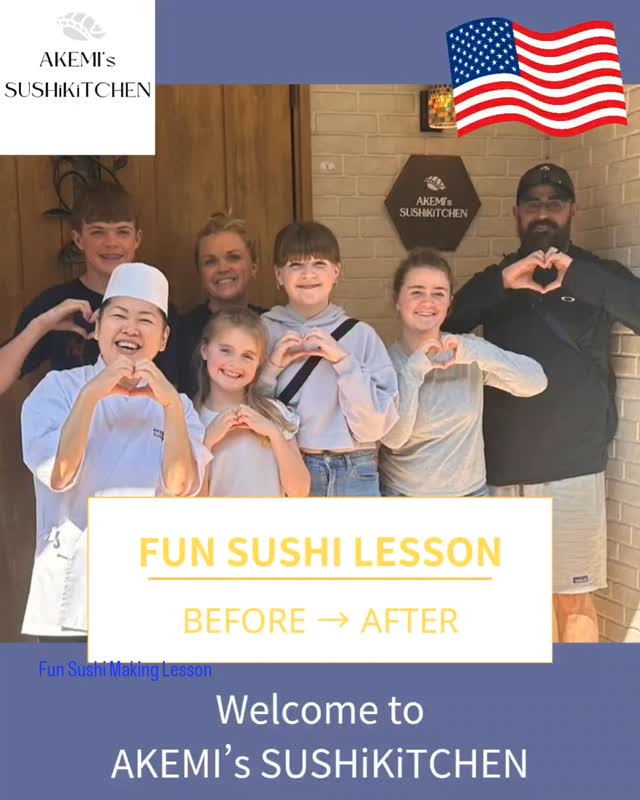 We welcomed a family of six from Wyoming, USA.
Everyone, including the nine-year-old daughter, did very well, and created beautiful sushi plates.
I was very happy to hear the mother say, “I’m sure this will be one of the highlights of our trip!”
I hope you have a wonderful time in Kyoto.
Thank you for coming!
☆Fun sushi making lesson☆
For reservations and more information, check the URLs in our profile: @akemis_sushikitchen
ワイオミングからご家族6名のゲストをお迎えしました。
9歳の末娘さんをはじめ、皆さん、とても上手に素敵なプレートが出来上がりました。
お母様から「この寿司体験は、日本旅行のハイライト間違いなし!」と嬉しいお言葉をいただきました。
京都でも楽しい時間をお過ごしください。
ご来店、ありがとうございました!
ご予約や詳細は プロフィール @akemis_sushikitchen 内URLをチェックしてください
#Tokyo #SushiLesson #EdomaeSushi #SushiMakingLesson #JapanTravel