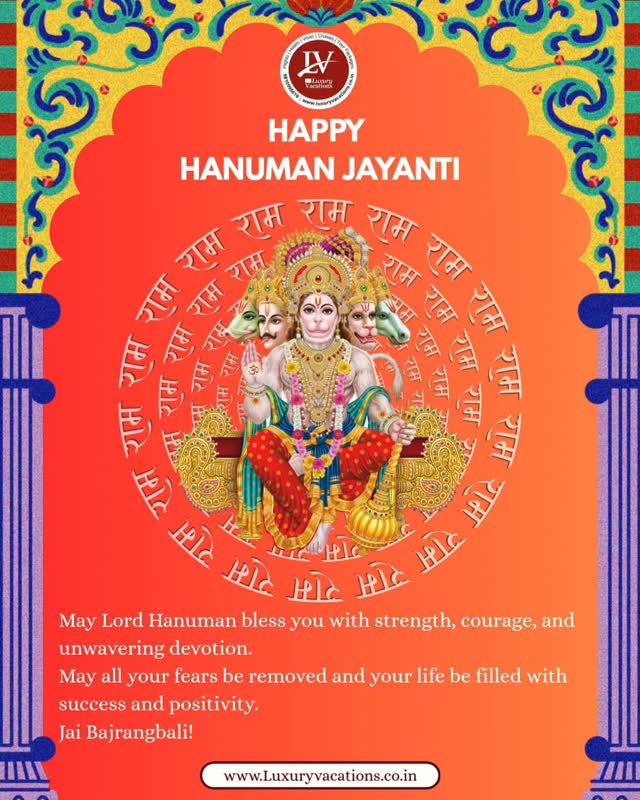 Wishing you a blessed Hanuman Jayanti 🙏
May Lord Hanuman remove all obstacles and fill your life with positivity and power.
Jai Bajrangbali!
#HanumanJayanti #HappyHanumanJayanti
#JaiHanuman #JaiBajrangbali
#bajrangbali