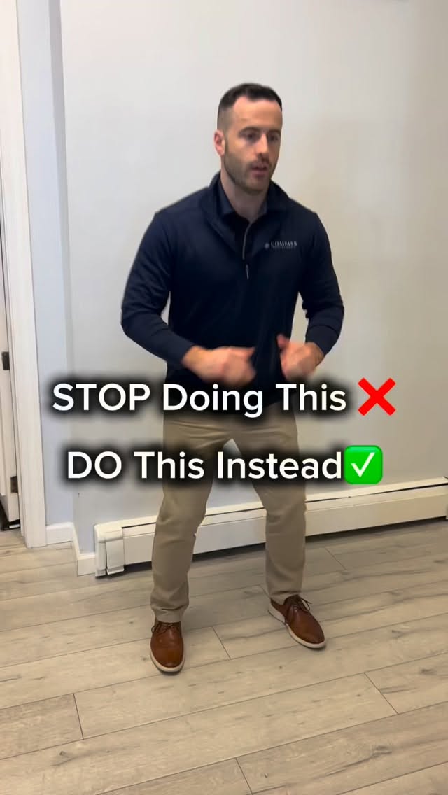 Stop doing this ❌ Start doing this✅ from a physical therapist.
Small form changes can make a big difference in reducing pain and improving performance 💪🏻
#compasspt #physicaltherapy #formcheck #injuryprevention