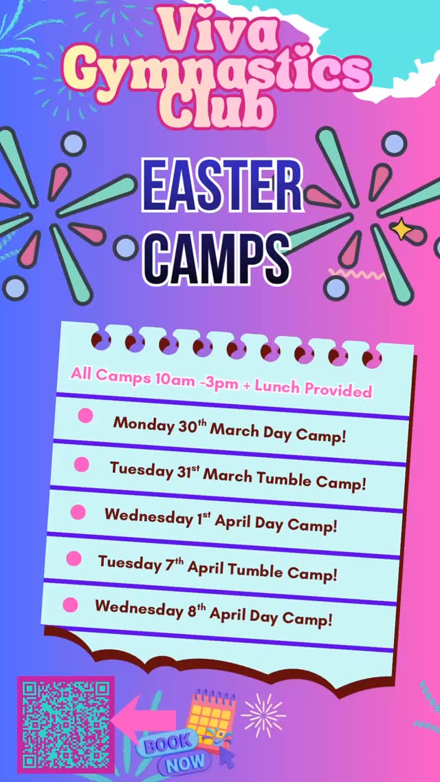 Get ready to hop into action! 😊 We've got camp days lined up - perfect for burning energy off board bunnies & those Easter treats! 🍫🍫🍫🍫🍫Let's make room for more 🐰🐰🐰🐰. You might even find some in the gym!