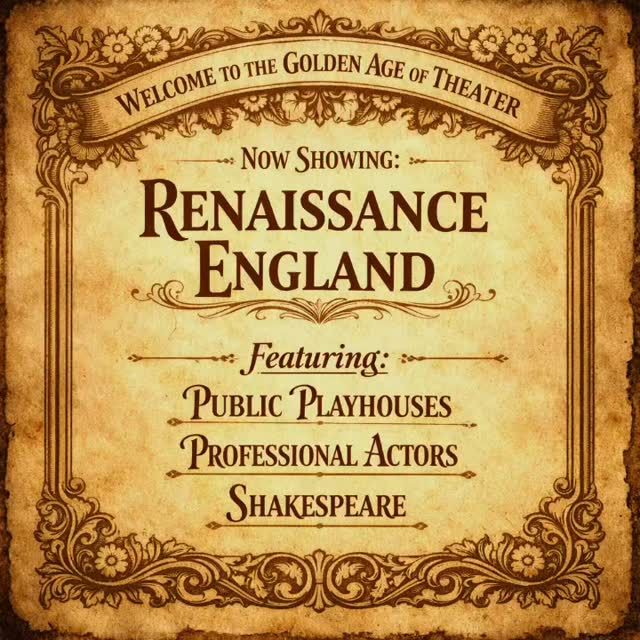 Wrapping up our exploration of Commedia dell’Arte, we’ve seen how improvisation, stock characters, and physical comedy captivated audiences across Italy and beyond, laying the groundwork for modern theatrical expression.
Next, we dive into the captivating world of Renaissance Theater in England 🎭 📜 👑
From the iconic Globe Theatre to the rise of legendary playwrights like Marlowe and Shakespeare, discover how this era reshaped the stage and gave birth to some of the most influential works in history.
Tune in to explore the artistry, innovation, and social impact of this transformative period in theater, where professional troupes, permanent playhouses, and the birth of celebrity actors forever changed the way audiences experienced performance.
#TheaterHistory
#PerformingArts
#Renaissance
#Shakespeare
#Drama