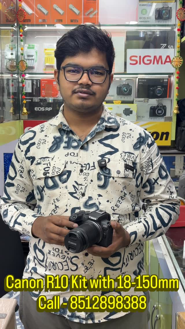 Sold
The Ultimate Travel Kit! 📸 Canon EOS R10 + RF-S 18-150mm IS STM.
Ditch the heavy bag and multiple lenses. This powerful 24.2MP mirrorless body paired with the 18-150mm zoom gives you a massive 29-240mm (equiv.) range. From wide street shots to tight portraits and distant nature, this kit handles it all with ease.