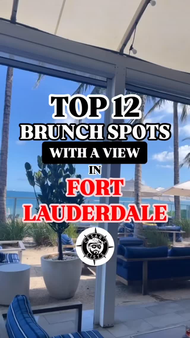 Who doesn’t love a good weekend Brunch?? Now imagine it in a warm, tropical, waterfront setting, and THEN add Bottomless drinks, and you have yourself a win-win situation!
Where do you go for that perfect weekend brunch vibe? Ive got you covered… Here’s my list of the Top 12 Brunch spots with a View in Fort Lauderdale! There were several others I considered, but ultimately limited it to 12.
Let me know what you think…
#brunch #brunchwithaview #fortlauderdale #954 #Choose954
Reposted from @cesarslists