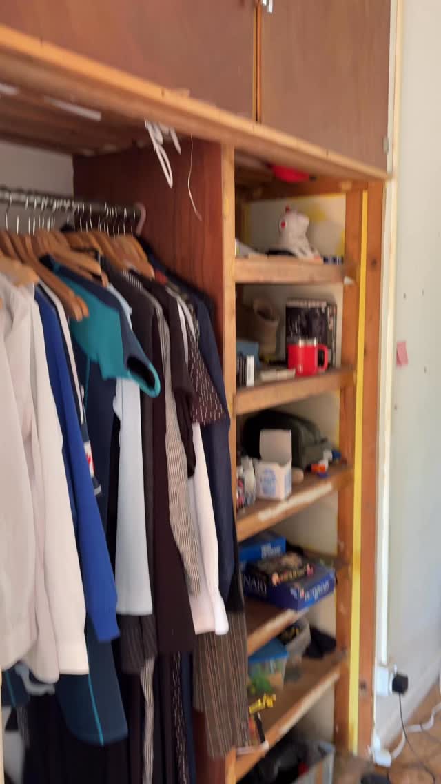A mini makeover for my 11yo son. The original looks worse than it actually was because I had started sorting before taking the ‘before’. 🙈
Not totally finished but way better! And he has kindly let me hang my dresses in his room while we get on with the main bedroom DIY project.
#minimakeover #diy #beforeandafter