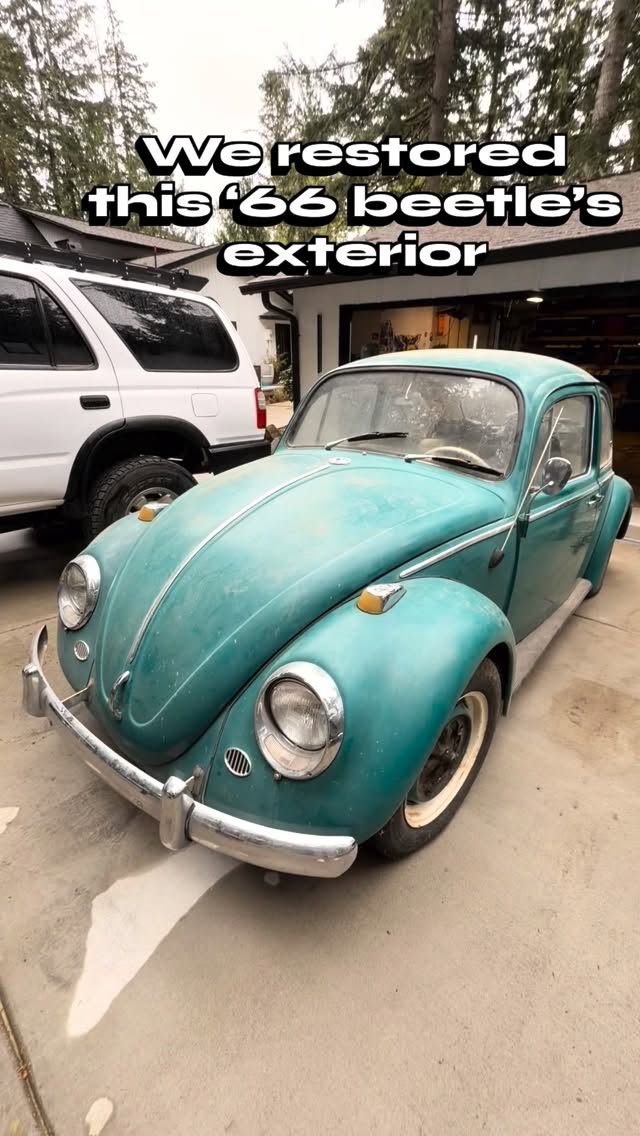 Tell us what you think 👇🏽🪲 #mobiledetailing #detailing #carrestoration #beetle #volkswagon
