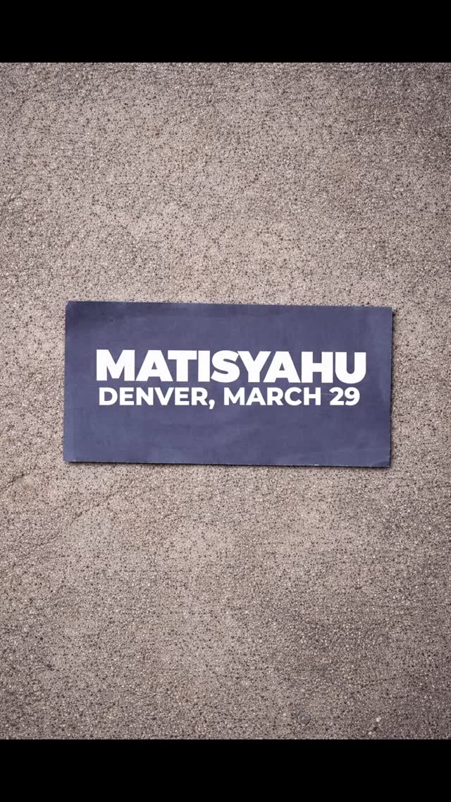 When was the last time you sat in a room and felt something real?
On March 29, Matisyahu comes to Denver for an evening thatâs part honest conversation, part special acoustic performance and completely unlike anything weâve put together before.
Heâll discuss identity, faith, and what itâs meant to stand as a Jewish voice in some of the most challenging moments of recent years.
#jewishwisdom #israel #denvercolorado