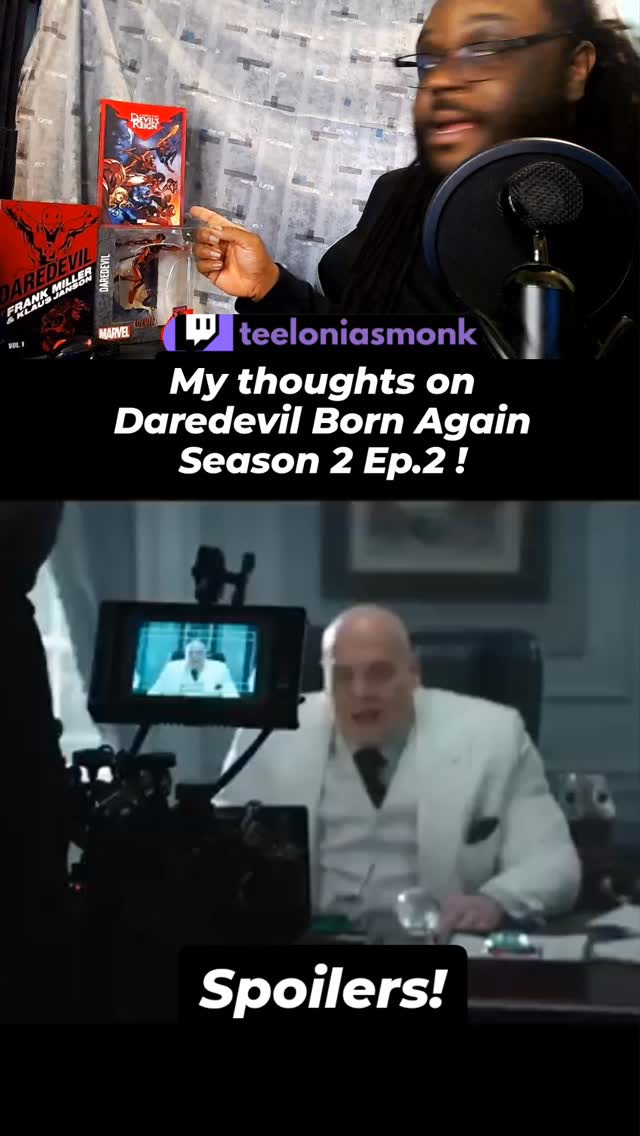 Spoilers for Daredevil Born Again Season 2 Episode 2!
This was a nice world building episode. Some pretty cool things happen in it but it was a good idea to drop two episodes in one day. I'm really enjoying it so far!
#daredevil #daredevilbornagain #marvel #review #streamer