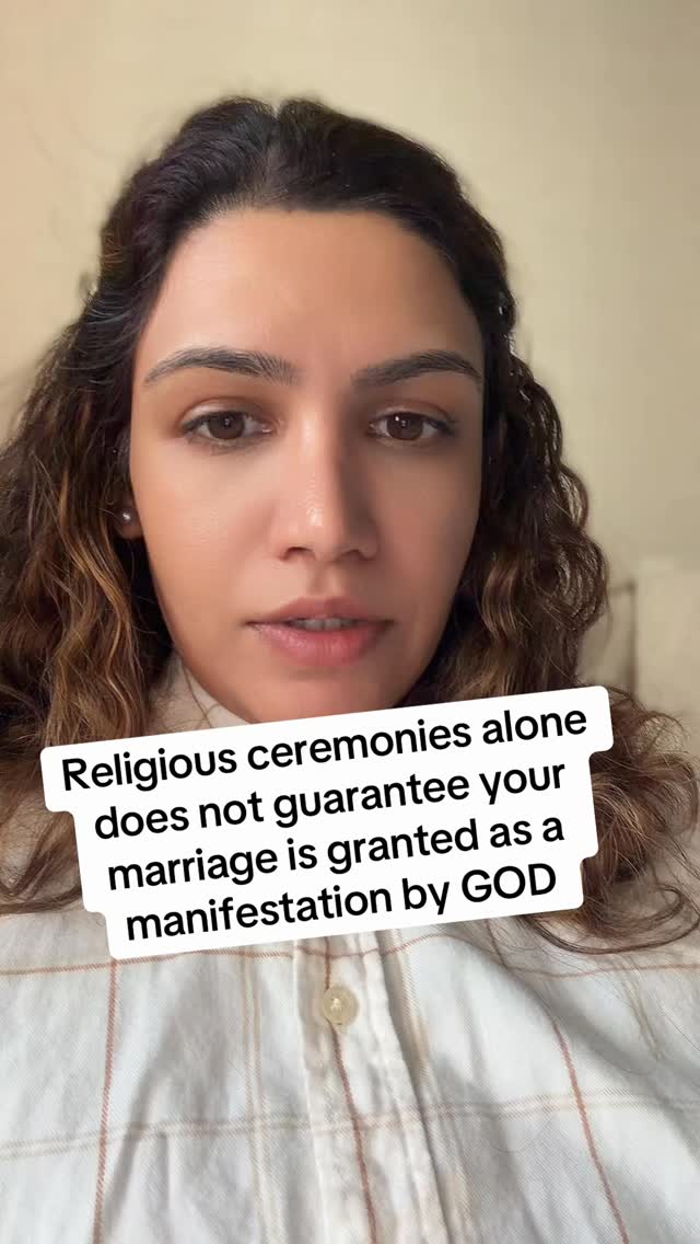 Yeh. You had a religious ceremony. But does not mean it’s been granted as a spiritual union by GOD.
A lot of people are in what we call “paper marriage”. Not a spiritual one. Which is why they often come across the societal typical hardships of marriage.
There’s a huge difference in the dynamics of those in a spiritual union compared to those who ain’t.
#fyifact #marriages #divorce #separation #fyiシ゚viral