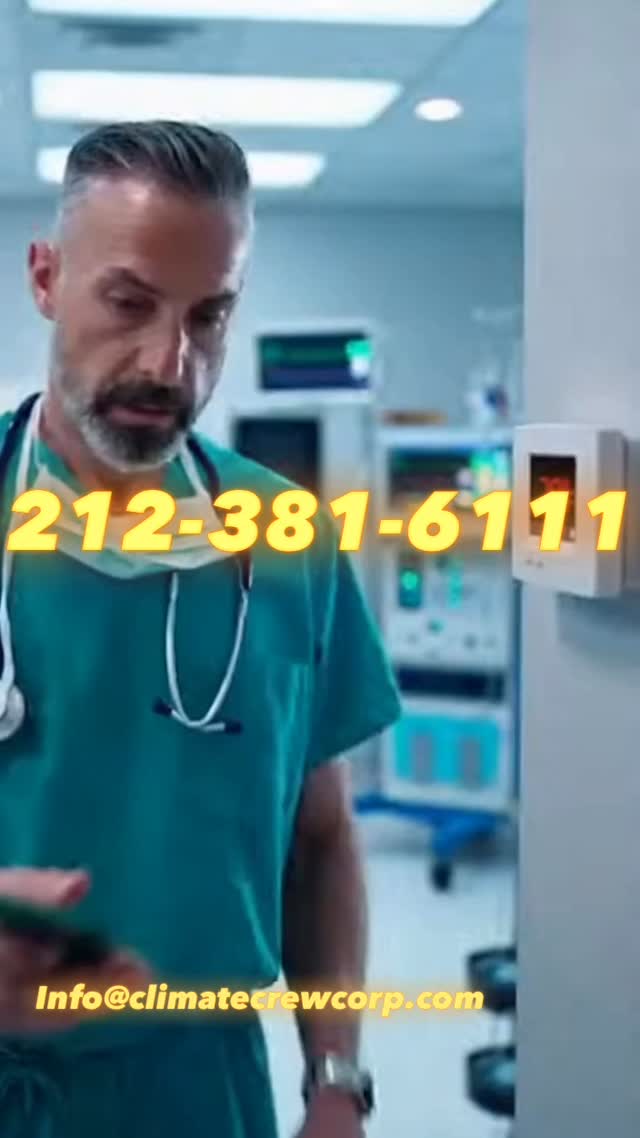 Experience in all types of medical facilities 💪💯👍 Call the experts. Climate Crew Corp gets the job done. Call Us Now