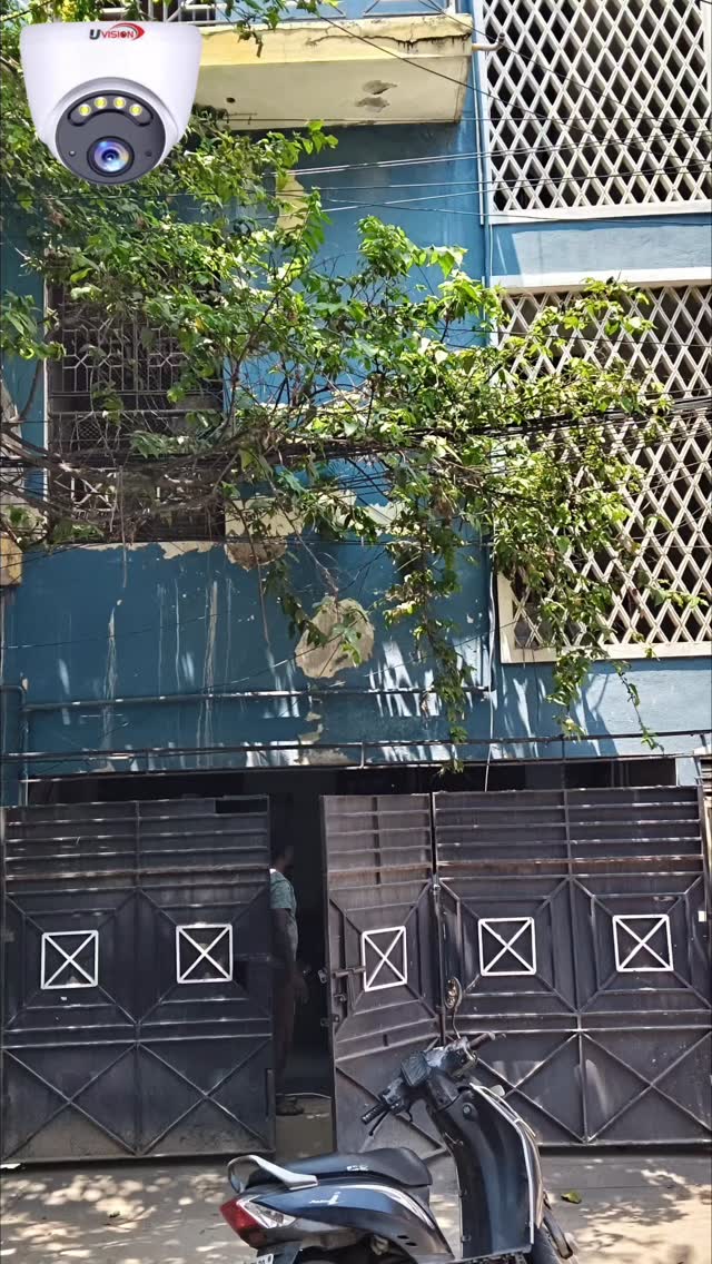 Uvision 5MP AI CCTV Installation in Purasawalkam Chennai | 3 Camera Setup for Bungalow