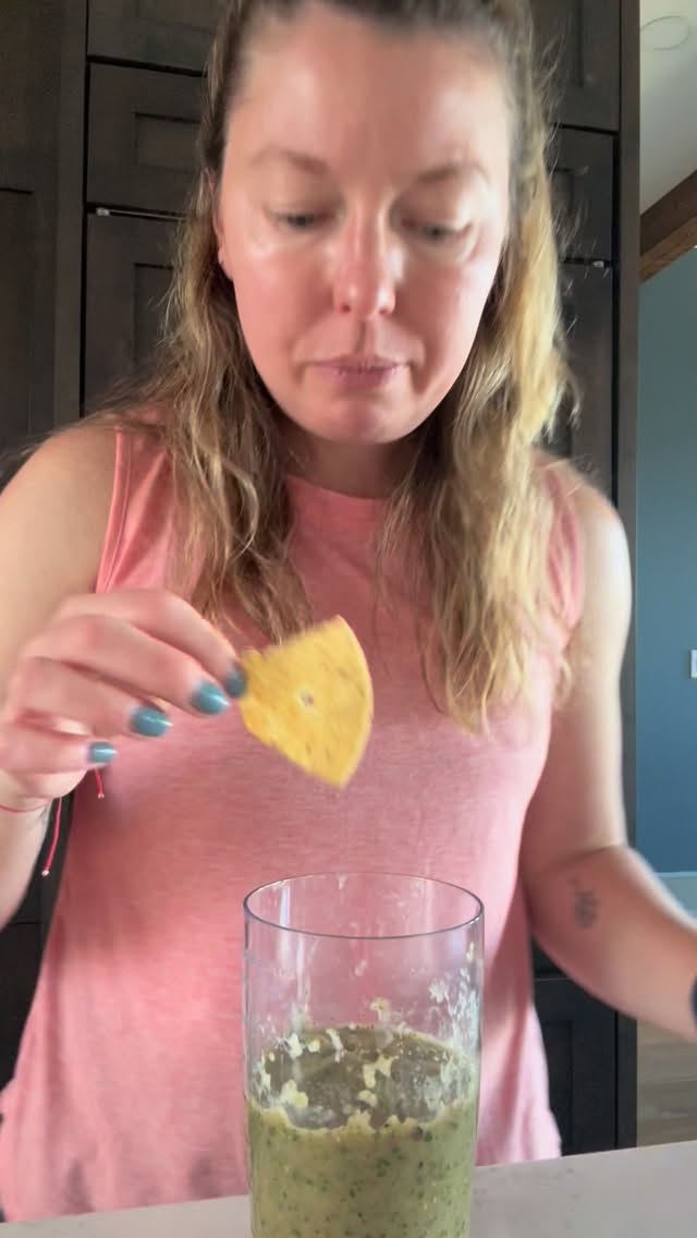 Whenever I make homemade salsa or guacamole, I always taste for seasoning with a tortilla chip. Tasting from a spoon may cause you to add too much salt then when you’re enjoying your dip with chips or on tacos, it could wind up way too salty. #salsa #cooking #food #themoreyouknow #cookingtips