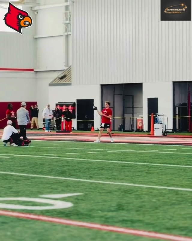 @miller_moss throwing at the @louisvillefb ProDay.
@universityoflouisville x @gocards
#proday