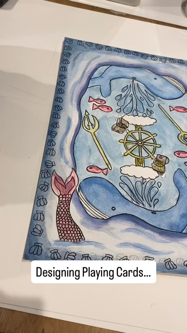 We are designing the artwork for the front and back of playing cards! #youngdesignersacademy #godalming #milford #guildford #guildfordmums