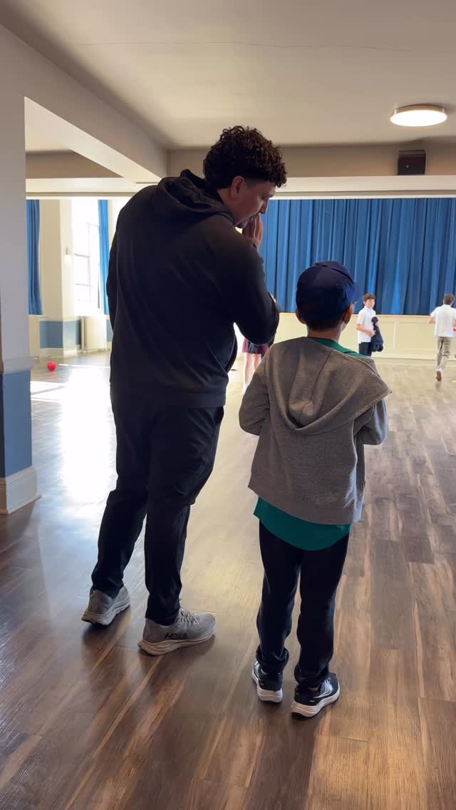 Nolan takes over as PE Teacher of the Day 💪
A whole new experience and he loved being by Mr. Marcus’s side!
He even taught middle schoolers and his own classmates