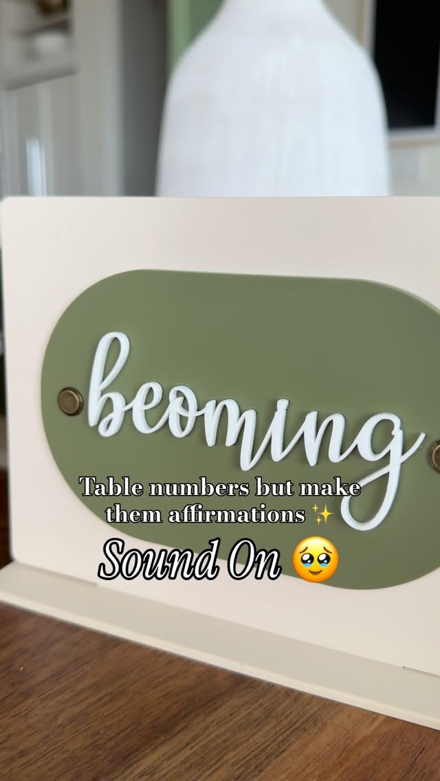 Spent the day making affirmations…
and got one back that means the most 🥹
✨📢SOUND ON📢✨
#affirmations #tablenumbers #customsigns #shopsmall #cutandcodesigns