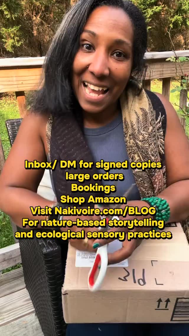 Unboxing my new 📗
Inbox for signed copies, large orders
Bookings
If you are in the #chattanoogatennessee area joined me at 10 am for the Nature Walk to celebrate Rhyme N Chatt Day with a poetry bookcamp!
At Audubon Acres.
Enjoy more nature-based storytelling and ecological sensory practice Nakivoire.com/ BLOG
#forestbathing #naturetherapy #naturelover #fyp