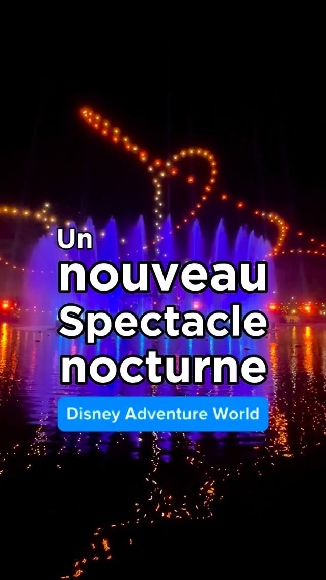 A partir du 29 mars, Vaiana, Hercule, Mulan et bien d’autres héros Disney et Pixar sont à découvrir dans « Cascade of Lights » le nouveau spectacle nocturne de Disney Adventure World. Feux d’artifice, écrans d’eau, ballet de drones aquatiques et effets féériques sont à couper le souffle ! 🤩
Alors qu’en pensez-vous ? Donnez-moi votre avis en commentaires !
#disneyadventureworld #disneyparis #parisexplore #disneyparksblog #parcdattraction
