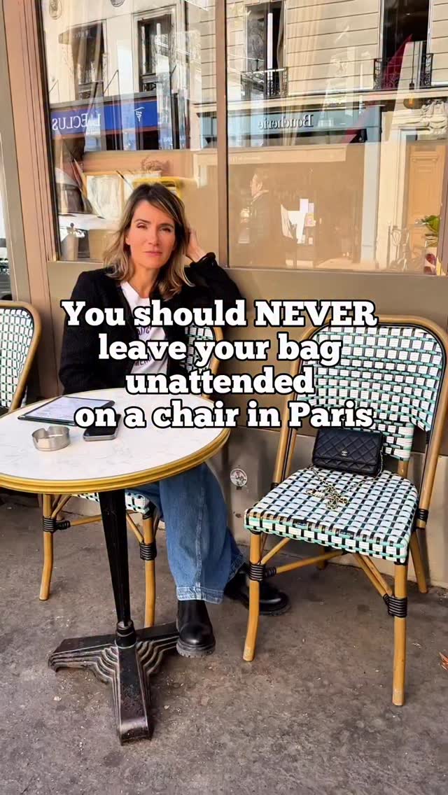RULE 1 at cafe terraces in Paris: Parisians know you should never leave your bag where pickpockets can get to it! That really is the number one rule: keep your bag on your lap!
And no matter what your bag looks like🤣!
👉🏻 the tee shirts from my videos are on sale : link in my bio!
👉🏻 book your tickets for my show in English in Paris: OH MY GOD SHE IS PARISIAN! Every Friday and Saturdays at 8.15 pm.
#parisian #parisianlife #parisienne #pariscity #chanelbag
@chanelofficial