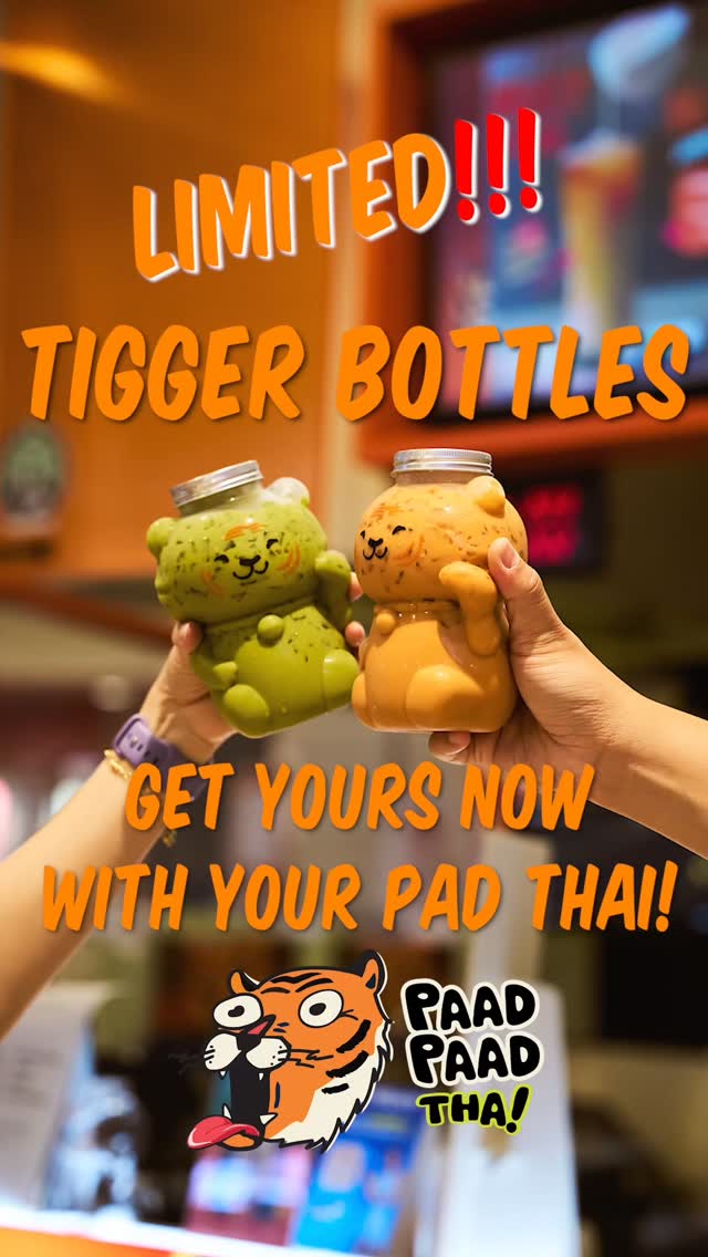 Our signature Thai Iced Milk Tea, now in Tigger bottles ๐ฏ๐ง
Same great taste, now with even more value. Limited time only!
#padthai #thaifood #craving #sgeats #sgfoodies