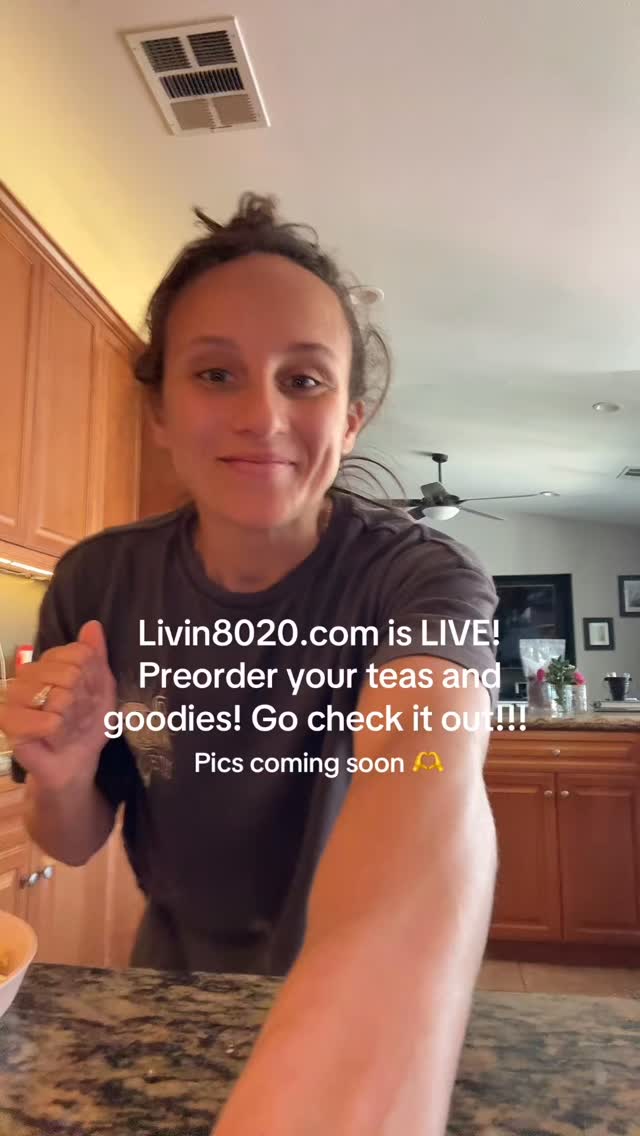 In reference to TikTok, we hit 10k!!! And of course selling there doesn't seem to be working out lol. So, check out Livin8020.com directly to shop my newest tea line along with a few other goodies! Pics to come very soon! I appreciate your patience and support beyond words. This line is so special and important as a way for me to serve you truly. More deats to come. Till then feel free to browse, learn, and shop.
Orders expected to ship out April 6
Xo,
Liv
#herbalwellness #natureismedicine #functionalnurse #herbalremedies