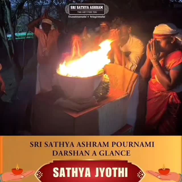 Pournami Darshan at SriSathya Ashram Yelagiri on 01.04.2026