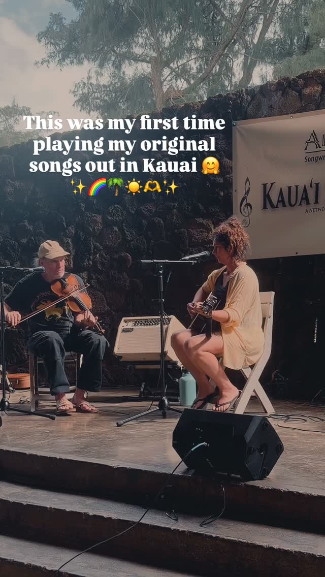 I feel the emergent energy of Spring. Yes, even here in Kauai where it’s delightfully warm, green, and seemingly in every-bloom. There is a shift inside. Like after an instinctual withdrawing, it’s time to come out, peek around, explore and play. I haven’t “played out” in Kauai since I moved in August. I have had many fearful moments that “Lalo” was dead… “will I ever again…” she would wonder… “in time sweet one” I encouraged.
When I play music I feel really alive! Even when it’s just in my room. There’s something about it that makes me feel complete! A full-feeling. And I am grateful for music ✨
What’s reawakening in you with the seasons turn? Or maybe waking for the first time? What makes you feel full?? Complete?
Xoxo
Lalo
#Livemusic #originalmusic #kauai #femaleartist #cocreation