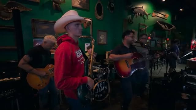 @javier.o.cantu.3 playing Penitentiary at @pirogueswhiskeybayou Thursday March 27th, 2026. It’s ok to talk about what’s going on in your head and through the VetCenter all veterans can see a therapist for free. #neworleans #neworleansmusic #vetjam #veterans #therapy musictherapy community freeVETtherapy 988